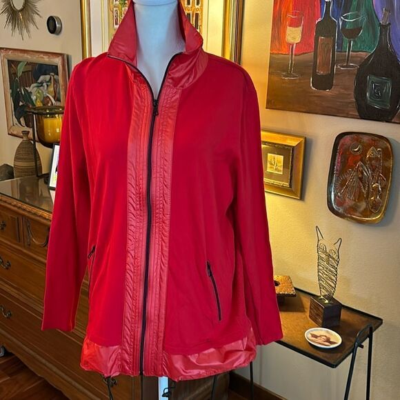 Chico's Zenergy Becca Fabric Mix Jacket - 2, Large - Picture 1 of 8